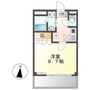 シャインプレイス【1階】の間取り