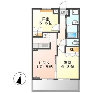 アンジェリーク【2階】の間取り