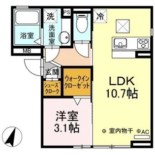 コートI【1階】の間取り