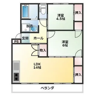 メゾン福井【1階】の間取り