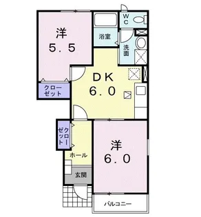 フィオーレⅠ【1階】の間取り