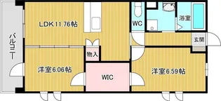 カトル・パレ【6階】の間取り