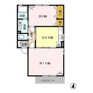 グレイスフルY【2階】の間取り