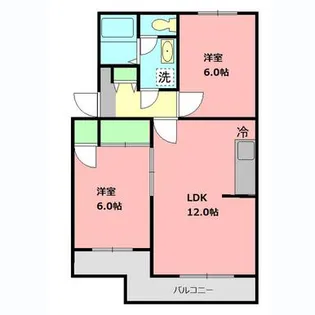 アーバンライフユイ【2階】の間取り