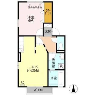 ヴィラ サンマリン【2階】の間取り