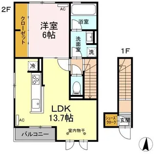 ルシエル【2階】の間取り