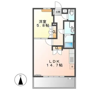 ブリランテ(Brillante)【2階】の間取り