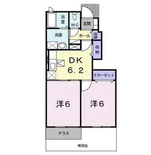 フォレスト フェアリーⅡ【1階】の間取り
