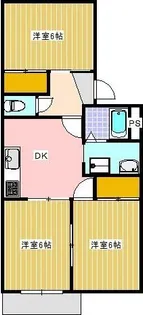 ベリエタージ【2階】の間取り