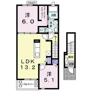 エクセルステージ【2階】の間取り