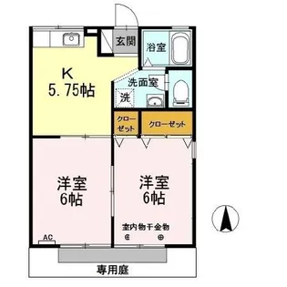 ビアージュ A【1階】の間取り