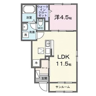 グランヒルズ瀬古【1階】の間取り