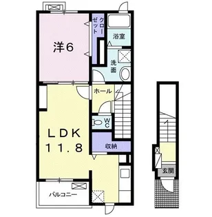 エテルノM【2階】の間取り