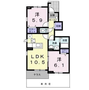 Viage B【1階】の間取り