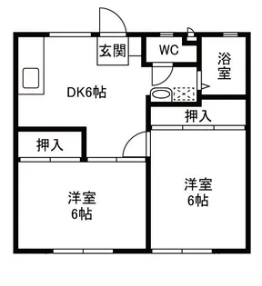 サンライフikeda B棟【1階】の間取り