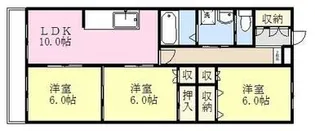 アイランドコート【1階】の間取り