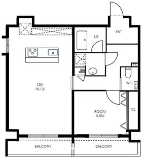 Re+Nudgeone.大橋【4階】の間取り