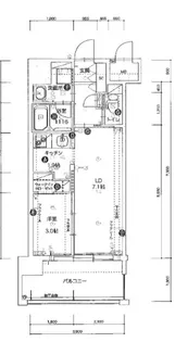 アルファシオサウスフォンテ【11階】の間取り