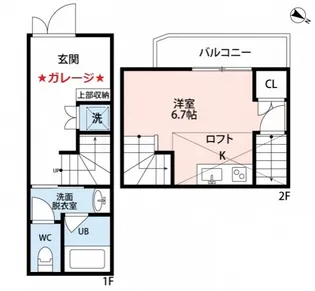 クワトロ・ヴィラ竹下の間取り