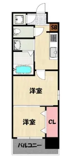 No111 CLUB ORIENT BLD TRADING TOWER【10階】の間取り