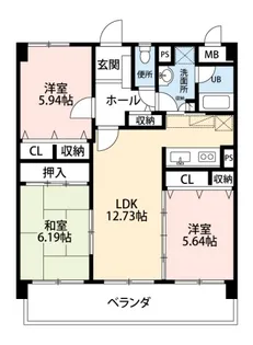 リベルタ柚須【4階】の間取り