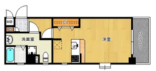ピュアドームトレンディー高宮【5階】の間取り