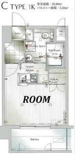 1Kの間取り画像