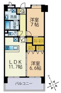 ヘスティア大濠【8階】の間取り