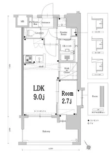 エンクレスト空港通り【6階】の間取り