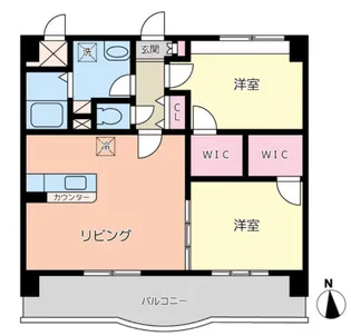 レブリアント板付【5階】の間取り