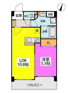 オータムレーベン【5階】の間取り
