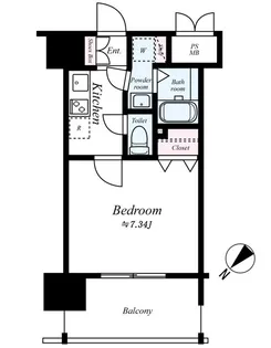 サヴォイ博多ブールバール【13階】の間取り