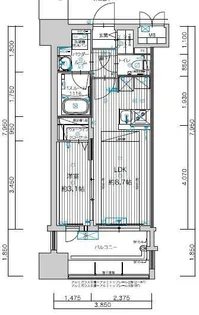 グランフォーレ千早マークスクエア イーストウイング【12階】の間取り