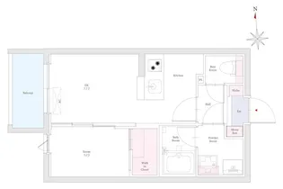 リアンレガーロ室見ステーション【2階】の間取り