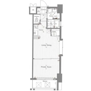 ネストピア県庁前【2階】の間取り