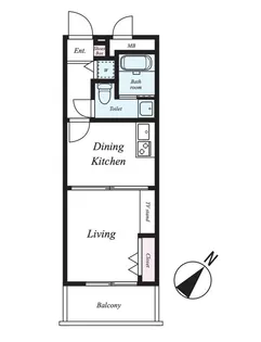 アイ・セレブ天神東【8階】の間取り