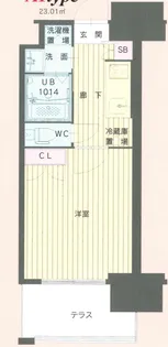 No111 CLUB ORIENT BLD【11階】の間取り