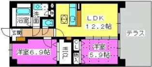 グリーンスクエア【1階】の間取り