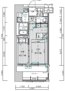 グランフォーレ千早マークスクエア ウエストウイング【5階】の間取り