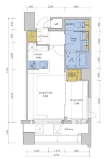 ネストピア博多ガーデン【702号室】の間取り