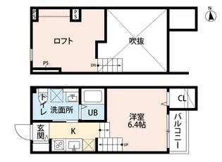 DolceVita竹下【2階】の間取り