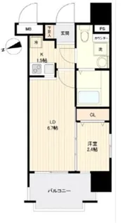 グランフォーレプライム箱崎【4階】の間取り