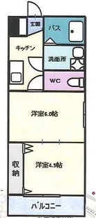 インペリアル大池【301号室】の間取り