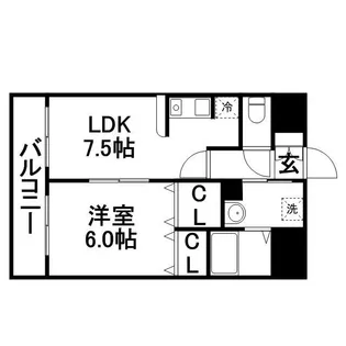 レジデンスMASUDA【201号室】の間取り