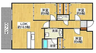 サンヒルズ今宿【401号室】の間取り