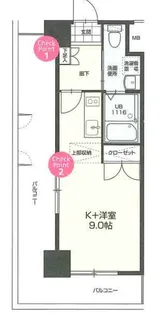 No70 HARBOR SOUTH TOWER【2階】の間取り