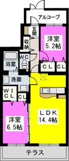 パーク ストリーム【102号室】の間取り
