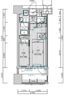 グランフォーレ千早マークスクエア ウエストウイング【9階】の間取り