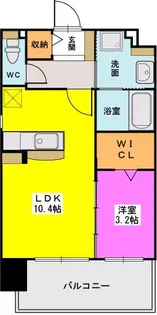 ヒルズ薬院【201号室】の間取り