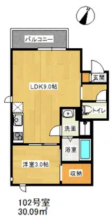 GRANDTIC南大橋Ⅰ【1階】の間取り